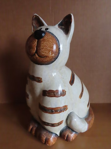 Figur katze keramik - figur, dicke