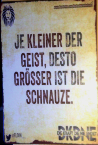 Kleiner der geist - geist, desto