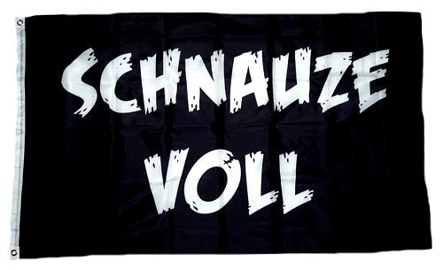 Flagge fahne schnauze voll - fahne,